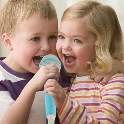 Wired Microphone, No Batteries Required, Plug & Play with 3.5mm Jack for Singing Machines, Portable Mic Gift for Girls/Boys Kids Singing Mechine(Color:Blue)