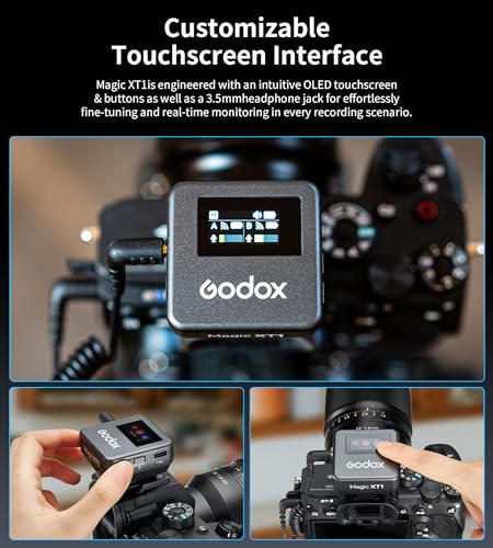 GODOX Wireless Lavalier Microphone for iPhone/Android/Camera/PC/Laptop with Lightning/USB-C/Plug, 48KHz 24Bit, Noise Cancellation for Video Recording, Vlog, YouTube, TikTok【All-Powerful】