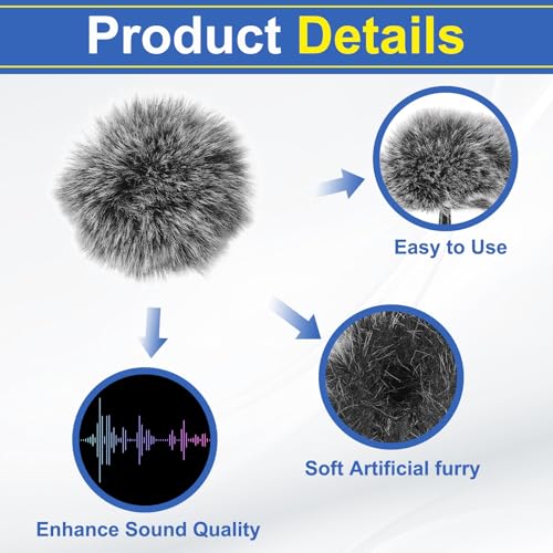 MECCANIXITY Microphone Cover Windscreen Foam Cover Foam Mic Sponge 5mm with White Black Cap for 0.5 to 1.2mm Microphone 1 Set - color: White Black, size: 5mm
