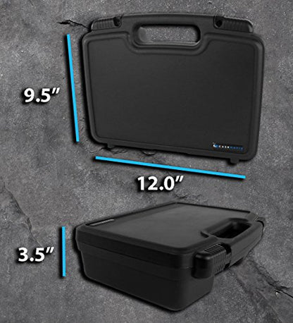 CASEMATIX Studio Microphone Travel Case Compatible with MV51 Digital Large Diaphragm Condenser Mic, MVi Audio Interface, MV88, MVL, Lavalier Mic and More, Includes Case Only