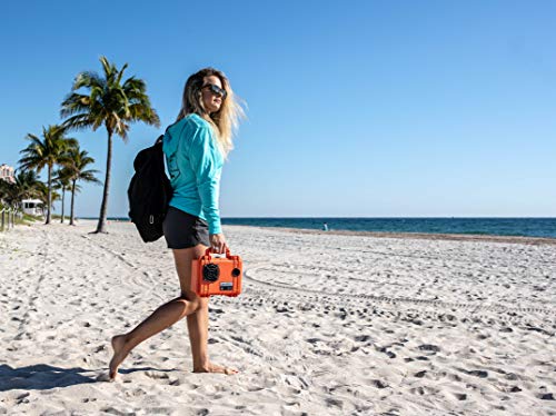 DemerBox: Waterproof, Portable, and Rugged Outdoor Bluetooth Speakers. Loud Sound, 40+ hr Battery Life, Dry Box + USB Charging, Multi-Pairing Party Mode. Built to Last + Fully Serviceable (Green DB1) - color: Pesaro Green