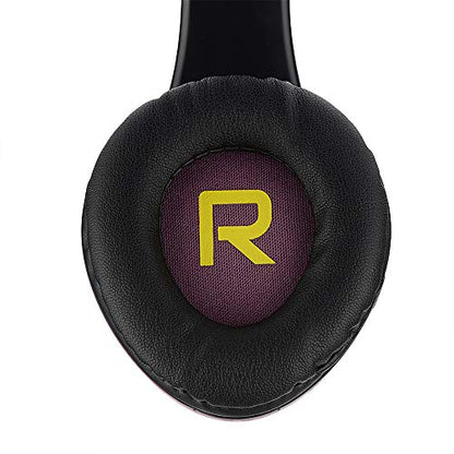 PowerLocus Bluetooth Over-Ear Headphones, Wireless Stereo Foldable Headphones Wireless and Wired Headsets with Built-in Mic, Micro SD/TF, FM for iPhone/Samsung/iPad/PC (Purple) - color: Purple