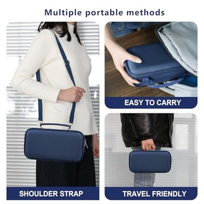 Carrying Case for Blue Tees Golf Player+, Player Pro GPS Speaker | GPS Speaker Player Protection Case with Mesh Pocket,Shoulder Strap, Shockproof, Scratch Resistant, Waterproof, Blue - color: Blue 1
