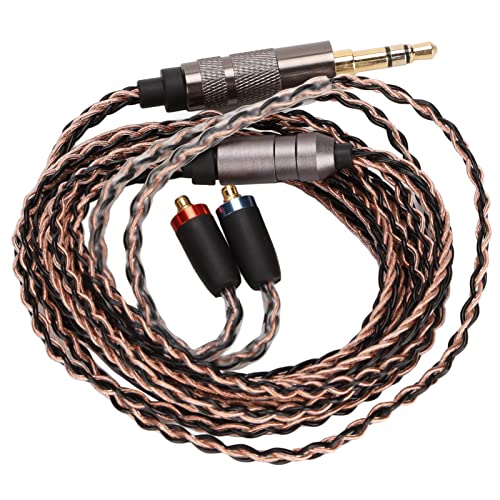 Keenso MMCX 3.5mm Earphone Cable OFC 8 Core Replacement Headphone Wire for, Low Loss Audio Cable for Exercise Enthusiasts