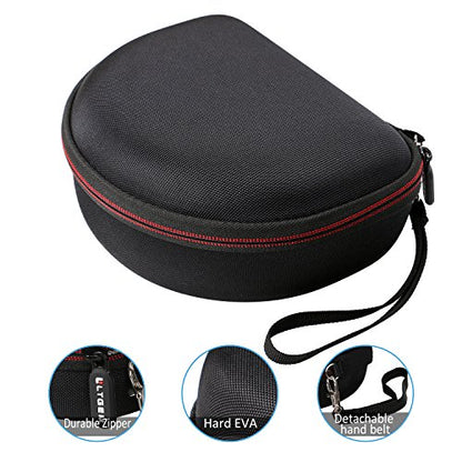 Case for Sony MDR7506 Professional Large Diaphragm Headphone Gray | Hard Carrying Travel Case for Sony MDR7506 Professional Large Diaphragm Headphone - color: 1.Black+Grey