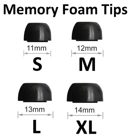 A-Focus for Galaxy Buds 4 Pro Memory Foam Ear Tips Replacement Comfortable Soft Noise Isolation Eartips Compatible with Galaxy Buds 3 Pro SM-R640 SM-R630 XL/L/M/S 4 Pairs