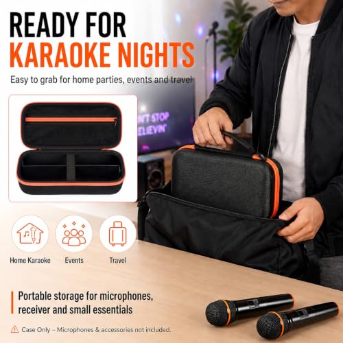 Comecase Hard EVA Wireless Microphone Case for JBL PartyBox Wireless Mic
