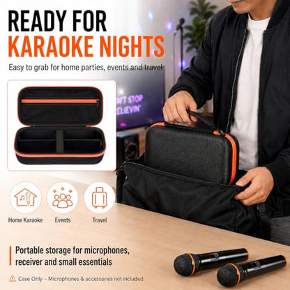 Comecase Hard EVA Wireless Microphone Case for JBL PartyBox Wireless Mic