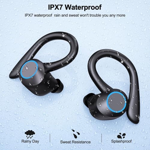 Wireless Earbuds Bluetooth 5.1 Headphones,Low- Latency Gaming in-Ear Headphones,CVC8.0+ENC Intelligent Noise Cancellation,42- Hour Playback Time with Charging Compartment,IPX7,HiFi Stereo