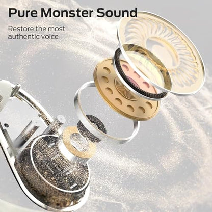 Monster Open Ear AC360, Wireless Bluetooth Rotary Earphone, with Lanyard, Upgraded Bluetooth 6.0, Touch Control, 24h Long Battery Life, IPX5 Waterproof,Long-Lasting Wear Without Fatigue