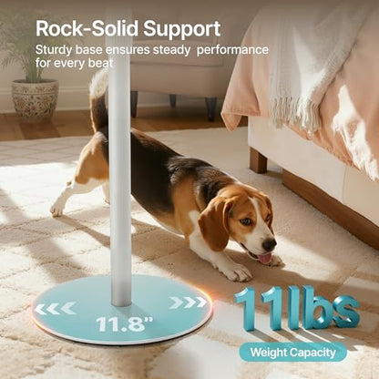 26.9"-42" Speaker Stands Pair Compatible with Sonos Era 100 and 300, 1 Pack | Height-Adjustable from 26.9"-42", Cable Management, 11lbs Capacity, White, 1 Pack - size: 1 Pack