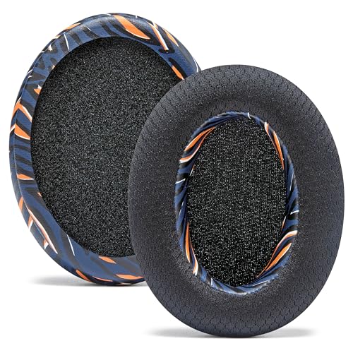 WC Freeze Arctis Nova - Cooling Gel Earpads for Arctis Nova Pro Wired, 7, 5 | Made by Wicked Cushions | Also fits Nova 4, 3, 1 (Does Not Fit Nova Pro Wireless). Fabric, Cooling Gel | Navy Tiger - color: Navy Tiger
