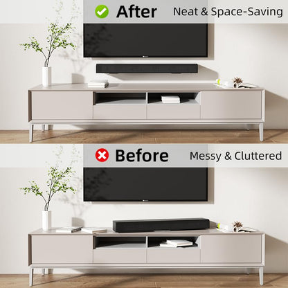 Universal Soundbar Acrylic Mount Bracket,Wall Shelf Mounting Holder Compatible with Samsung,JBL,Sony,LG,Bose,Roku,Polk Audio,Vizio,Onn&More,Hold up to 33 Lbs,Speaker Wall Mount Under TV - color: Acrylic