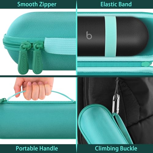 Aenllosi Hard Case for Beats Pill - Speaker Mint Green | EVA case construction, Water-resistant design, Dust-resistant design, Case only - color: Mint Green
