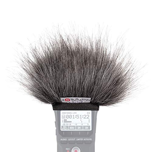 Gutmann Fur Microphone Windshield Windscreen for Tascam DR-07 Premium Edition Grey with Inner Lining