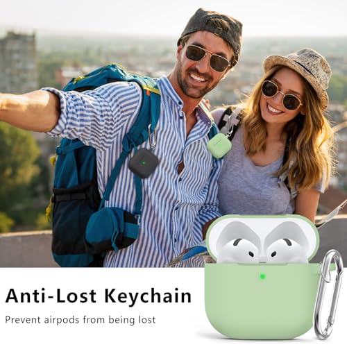 Ljusmicker for AirPods 5/4 Case (2026/2024) with Magnetic Lock,Pastel Green - color: B2-Pastel Green