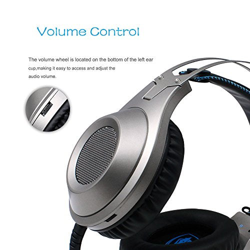 NUBWO N2 Gaming Headset for Xbox One PS4 PlayStation 4, Headphones Computer PC Mic Stereo Gamer Microphone for Skype Xbox one s Xbox 1 x Nintendo Switch Games