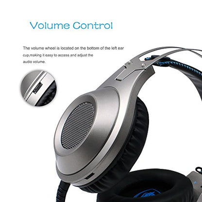 NUBWO N2 Gaming Headset for Xbox One PS4 PlayStation 4, Headphones Computer PC Mic Stereo Gamer Microphone for Skype Xbox one s Xbox 1 x Nintendo Switch Games