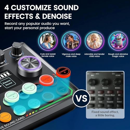 ALSO GO Podcast Equipment Bundle for 2, P99 Recording Studio Equipment | Podcast Microphone Bundle with Voice Changer, Audio Interface for Podcasting, Recording, Streaming, Gaming, Tiktok, Youtube - size: 2x Microphone