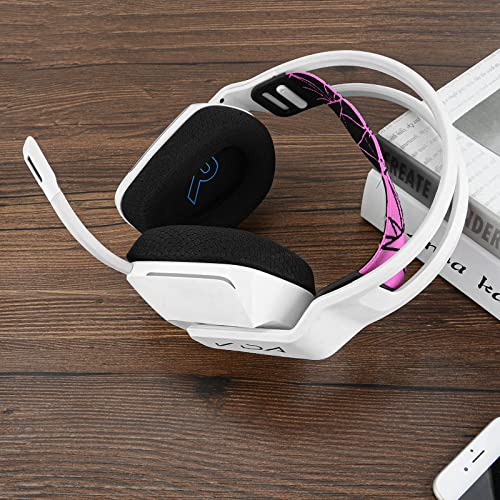 Geekria Mesh Fabric Headband Pad Compatible with Logitech G733, G335, G535 Headphones, Replacement Band Repair Part (Black/Pink) - color: Black Pink