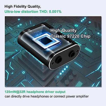 2 Channel Stereo Mini Audio Mixer | Metal Shell, AUX Interface Support, 2 In 1 Out Mini Stereo Sound Mixer, Includes 1-Meter Audio Cables