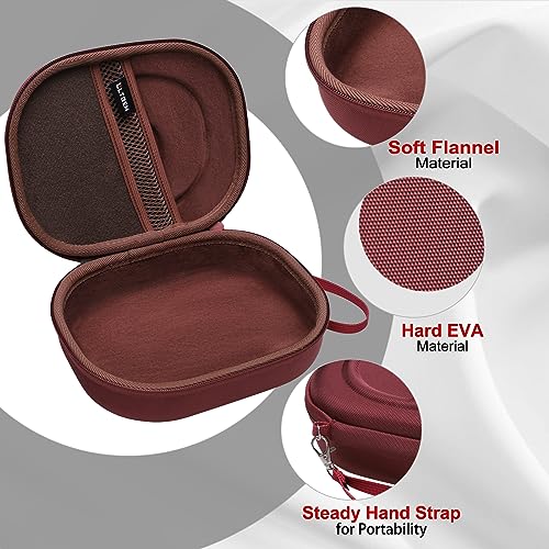 Case for JBL Tune 770NC/510BT/720BT/520BT/670NC/520C Headphones Wine | Hard Carrying Travel Case for JBL Live 770NC/670NC/680NC/780NC Headphones - color: Claret