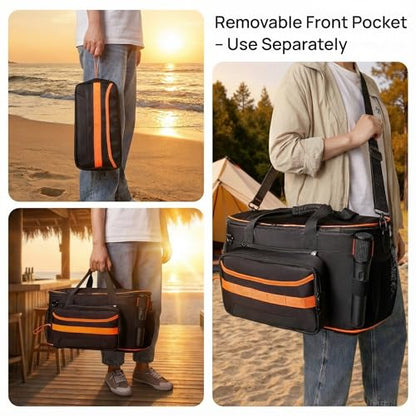 Carrying Case Compatible with JBL PartyBox On The Go 2 Plus,Travel Storage Bag Fits for JBL PartyBox On-The-Go Essential Protable Party Speaker and Wireless Mic(Bag Only,No Shoulder Strap)