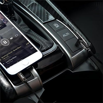 J&D 3.5mm Stereo Audio Aux Jack to Jack Gold Plated Cable 90 Degree Right Angle Compatible for iPhone, Galaxy, Speakers or All Other Devices, 12 Feet - size: 12 Feet