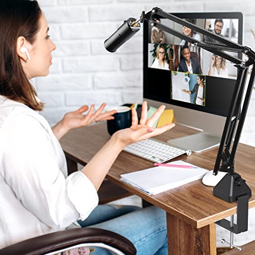 YOUSHAERS Table Mount Clamp, Heavy-Duty Metal Mic Clamp Holder for Mic Boom Arm Stand & Overhead Phone Mount Stand, Fits up to 2.48in/6cm Desktop