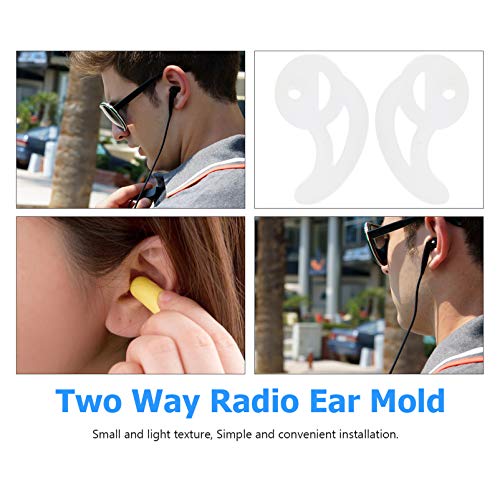 Silicone Fin Ear Mold - Slip Replacement Earbud Tips Sport Earbud Tips for Air Acoustic Coil Tube Earpiece L