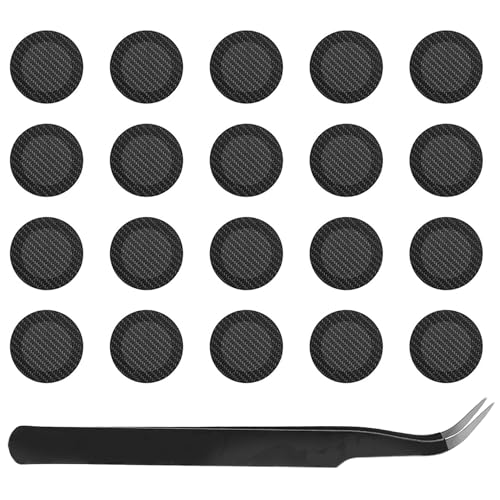 20Pcs Mesh Filter Set for Earbuds IEM 4mm 200 Mesh with Tweezers