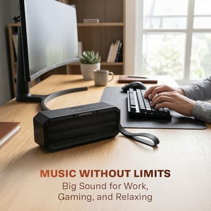 HyperGear BeastXL 30W Bluetooth Speaker - Wireless Portable Speaker with Loud Bass Stereo Sound, IPX6 Waterproof for Indoor/Outdoor Use with Built-in Mic