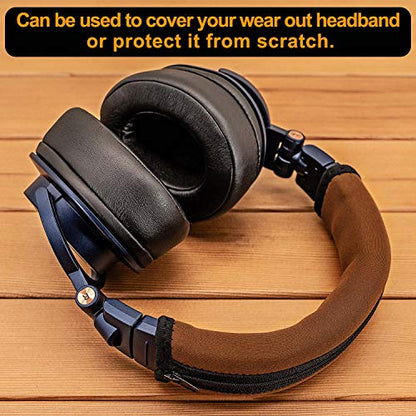Replacement Headband Cover Compatible ATH M50X M50 M40X M40 M30X M20X Headphones (Brown) - color: Brown