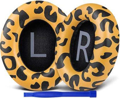 SOULWIT Replacement Earpads for Bose 700 (NC700) Wireless Headphones, Ear Pads Cushions with Softer Protein Leather, High-Density Noise Cancelling Foam, Added Thickness - Tiger Stripes - color: Tiger Stripes