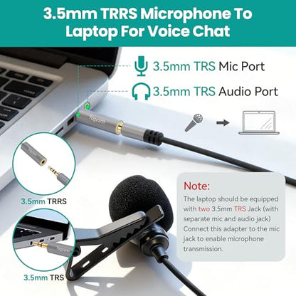 3.5mm TRS to TRRS/TRRS to TRS Audio Adapter 2 Pack - color: 3.5mm TRS to TRRS / TRRS to TRS, size: 2 Pack