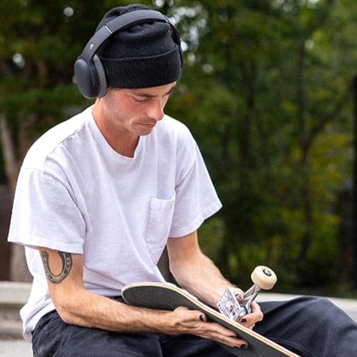 Skullcandy Crusher ANC 2 Noise Cancelling Wireless Headphones - Asphalt | Multi-Sensory Crusher Bass, Over-Ear Fit, Bluetooth, 60 Hours Battery, Working Out, Gym, Travel, Studying, Music, Gaming - color: Black/Asphalt