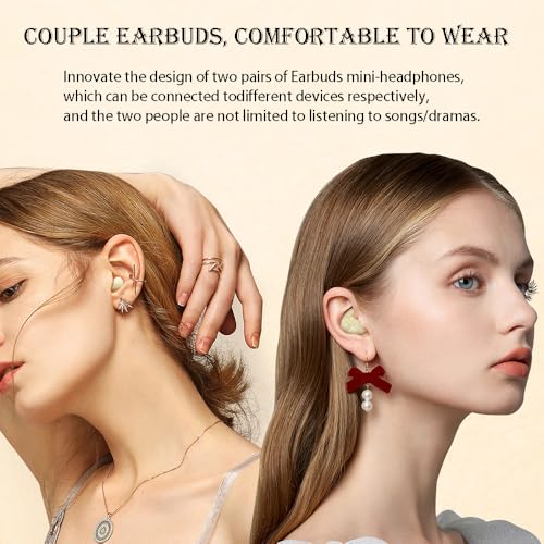 Earbuds,Mini Invisible Sleep Earbuds,Bluetooth 5.4 Ultra-Stylish Headphones for Sleep,Comfortable Blocking Noise,2-Pack Small mini Invisible Wireless Earbuds for Sleeping (White) - color: White