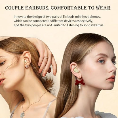 Earbuds,Mini Invisible Sleep Earbuds,Bluetooth 5.4 Ultra-Stylish Headphones for Sleep,Comfortable Blocking Noise,2-Pack Small mini Invisible Wireless Earbuds for Sleeping (White) - color: White