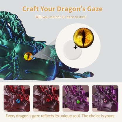 Dragon Holder for Echo Dot 4th/5th Gen, 3D Printed Echo Dot Cover, 5 Color Eye Sets, Originally Designed Echo Dot Stand, Unique Echo Dot Case (Black Purple) - color: Black Purple