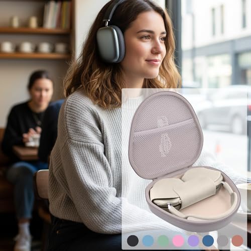 Hard Case for Apple AirPods Max 2/AirPods Max Wireless Headphones - color: SandStone Case