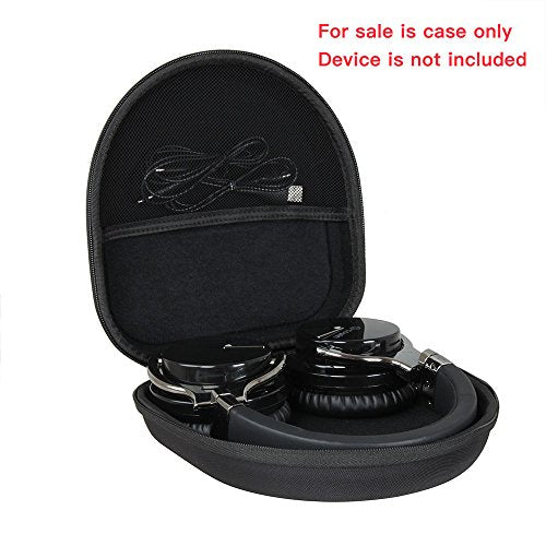 Hermitshell Hard Travel Case for Silensys E7 / PurelySound E7 / MOVSSOU E7 / COWIN E7 / Tapela E7 / Audonia E7 Active Noise Cancelling Bluetooth Headphones (Black) - color: Black