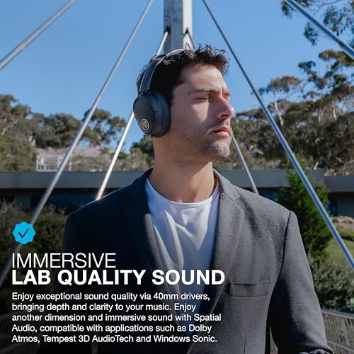 JLab JBuds Lux ANC Wireless Over-Ear Headphones, Graphite - color: Graphite