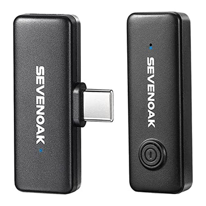 2.4GHz Wireless Lavalier Lapel Microphone for Tablet laptop USB-C Devices Tiny Lav Clip On Microphones for Vlogging Streaming Voice Record Interview YouTube Sevenoak SK-W10-U1 1 Transmitter 1 Receiver - size: SK-W10-U1
