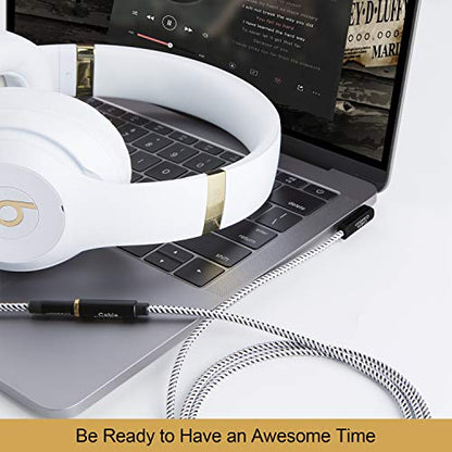 CableCreation Headphone Extension Cable 1.5FT, 3.5mm Audio Extension Cable | 0.45M TRRS 90 Degree Male to Female Aux Cord 4-Conductors (Microphone Compatible) for Headphones, Phones, iPads, Car Stereos - size: 1.5 Feet