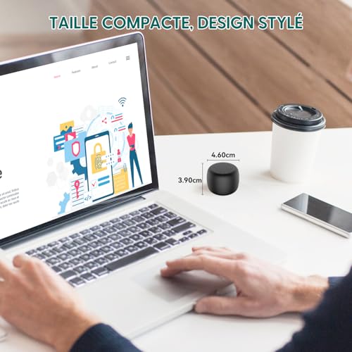 Babelio White Noise Sound Machine for Adults Kids Baby, Mini, 15 Non-looping Sounds, Timer, Memory Function, Easy to Pocket and Travel Black | USB-C Rechargeable, Auto-Off Timer, Lightweight Design, Last-Setting Memory, Easy To Pack And Carry, Black - col