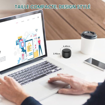 Babelio White Noise Sound Machine for Adults Kids Baby, Mini, 15 Non-looping Sounds, Timer, Memory Function, Easy to Pocket and Travel Black | USB-C Rechargeable, Auto-Off Timer, Lightweight Design, Last-Setting Memory, Easy To Pack And Carry, Black - col