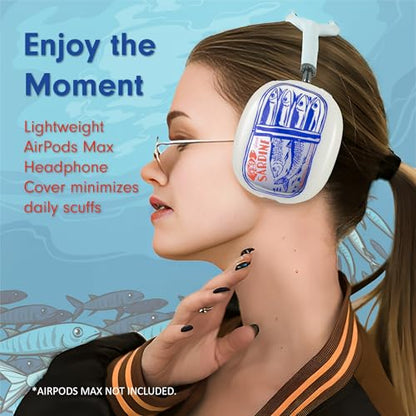 Sonix Protective Case for AirPods Max Headphones - Stylish TPU Hard Shell Ear Cup Covers | Sardines - color: Sardines