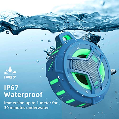 EBODA Bluetooth Shower Speaker, IPX7 Waterproof Portable Wireless Small Speakers, Floating, 24H Playtime for Home, Beach, Pool, Kayak, Hiking, Boat Accessories, Gifts for Boys, Girls