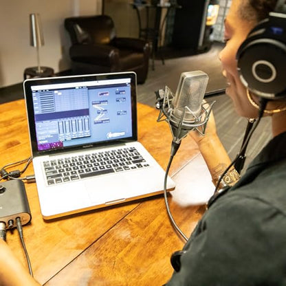 iCON Space 103 Large Diaphragm FET Condenser Microphone with Shock Mount | Large Diaphragm FET Condenser Microphone, Ultra-Low 8dB Self-Noise, Shock Mount for Studio Vocals.