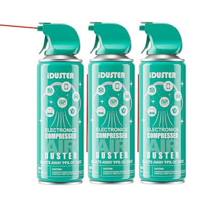 Compressed Canned Air Duster - 3 PCS Disposable Compressed Air Duster Can Cleaning for Computer,Keyboard, Jewelry, Car and Cellphone, 10oz - size: 3PCS 10oz